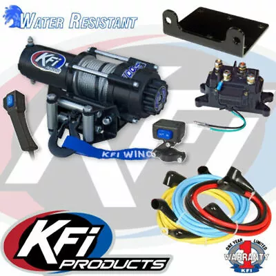 3000 LB KFI Steel Cable Winch & Mount Kit Yamaha Grizzly 660 4x4 2002-2008 • $546.55