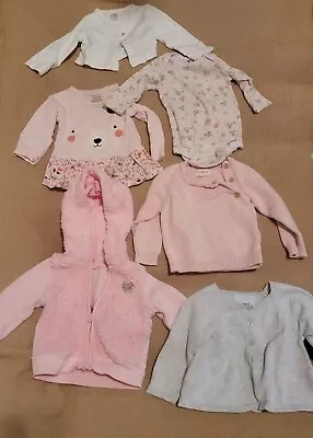 6-9 Month Baby Girl Long Sleeve Bodysuits/Tops | Lot Of 6 • $8