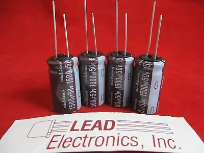 QTY4 Nichicon 1500UF 50-VOLT RADIAL LOW-ESR 105DEG TEMP Radial Capacitor • $9.50