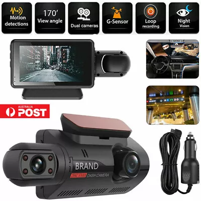 $34.60 • Buy Dual Lens Car DVR Dash Cam Video Recorder G-Sensor 1080P Front And Inside Camera