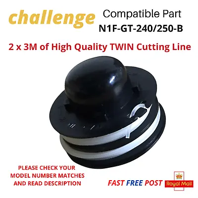 CHALLENGE N1F-GT-240/250-B Spool & Line For Strimmer Trimmer FAST POST X1 • £8.45