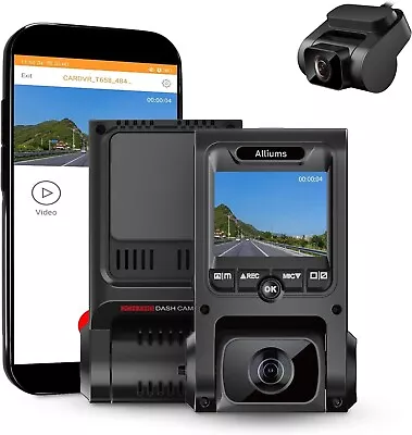 2.5K Dash Cam Duo: Front And Rear Dash Cameras With Wi-Fi & GPS 256GB Max • $295.99