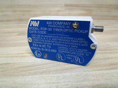 AW Company FOP-30 Fiber Optic Transmitter F0P-30 • $317.77