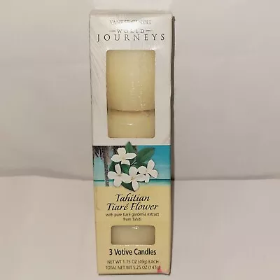 Yankee Candle Pack Of 3 Votive World Journeys Tahitian Tiare Flower Scented New • £28.94