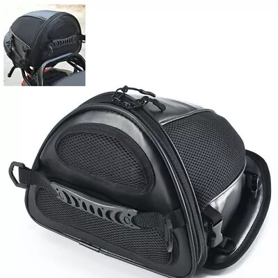 1x Motorcycle Bike Dual Sport Back Seat Carry Luggage Tail Saddle Bag Waterproof • $40.15