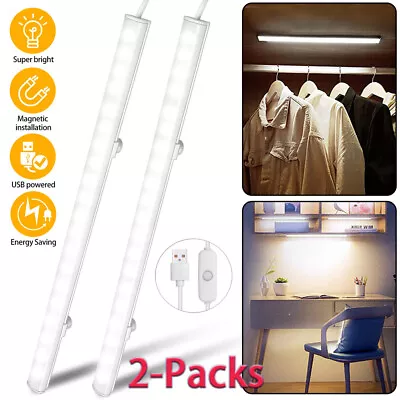 2 Pack 20 LED Cabinet Light Night Light Closet Light Magnetic USB Emergency Lamp • $10.58