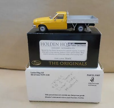 TRAX TR45C 1971 Holden HQ One-Tonner Cab Chassis Drop Side Mustard  1:43 Lim Edt • $80