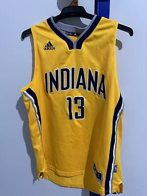 Paul George Adidas Indiana Pacers Nba Swingman Jersey Size Large Kids US • $79.95