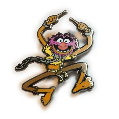 Muppets ANIMAL Drummer 80s TV Show Jumbo Fantasy Hat Jacket Tie Tack Lapel Pin • $12.99