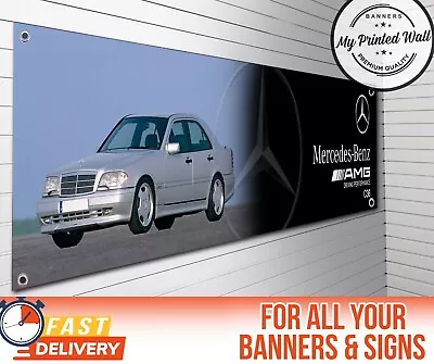 Mercedes-Benz AMG C36 Banner For WORKSHOP Garage SIGN Showroom • $20.84