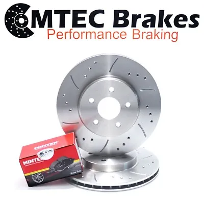 Vauxhall Vectra Signum VXR Front Brake Discs 345mm Drilled & Grooved Plus Pads • $296.78