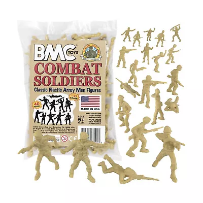 VictoryBuy Toys Classic Plastic WWII Soldier Figures - Tan New • $17.90