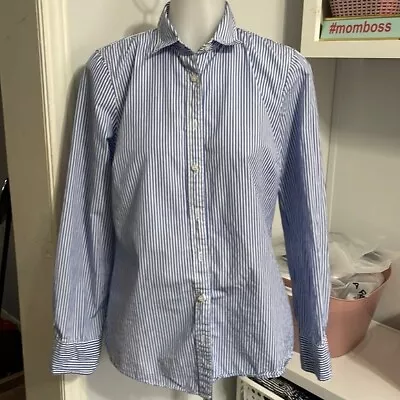 J.Crew Blue Stripe Career Top Size S • $27