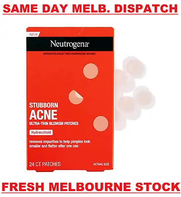 Neutrogena Stubborn Acne Ultra Thin Hydrocolloid Blemish Pimple Patches 24 Pack • $32.50