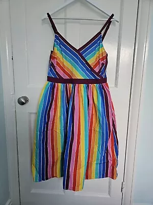Harkel Rainbow Dress Size 14 • £6.50