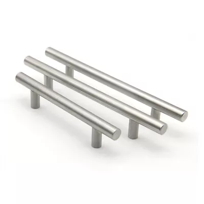 £42.49 • Buy Kitchen Cabinet Cupboard Handle T Handles Chrome Draw Door Bedroom Pull Brushed 