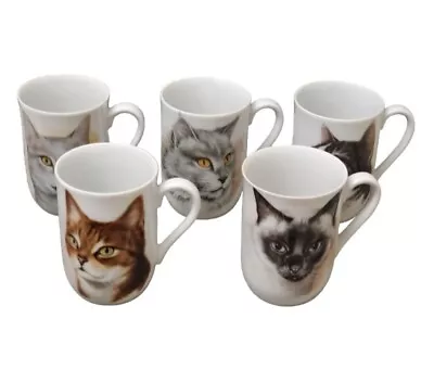 Vtg Roman Set Of 5 Cat Coffee/Tea Mugs Cups • $20