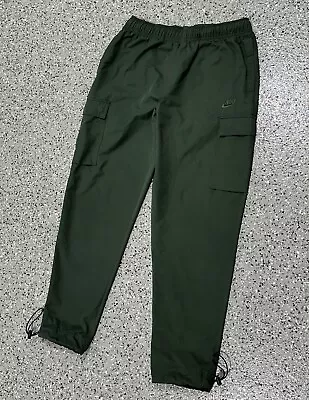 Nike NSW Sportswear Woven Unlined Gym Cargo Pants Green Adult S CU4325-010 Track • $29.99