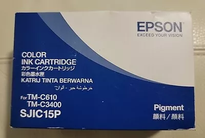 OEM Genuine EPSON SJIC15P (CMY) Ink Cartridge For Epson ColorWorks TM-C610 C3400 • $59.95
