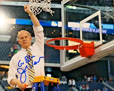 JOHN BEILEIN Signed 8X10 Michigan Wolverines Head Coach Final Four Cutting Net • $55