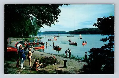 Muskegon MI-Michigan Camp Pendalouan On Big Blue Lake Vintage Postcard • $7.99