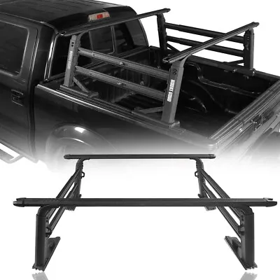 Width Height Adjustable Truck Bed Ladder Cargo Rack Cross Bar Aluminum Universal • $817.99