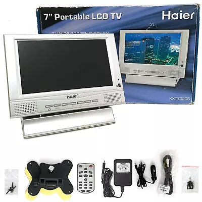 $59.99 • Buy Portable LCD TV Haier 7  KXT7020S W/ Built-in Speakers + Remote + Antenna + Box