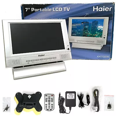 Portable LCD TV Haier 7  KXT7020S W/ Built-in Speakers + Remote + Antenna + Box • $34.99