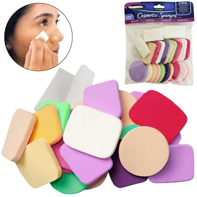 25 Assorted Soft Makeup Sponge Face Pads Cosmetic Foam Make Up Blend Foundation • $7.58