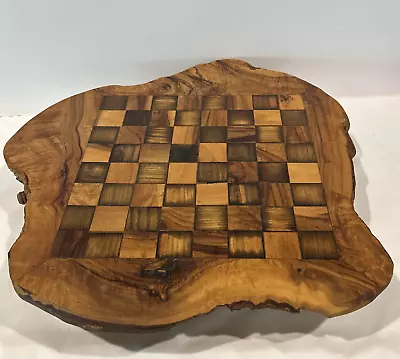 Handmade Wooden Chess Board W/ Storage Drawers For Playing Pieces 17  X 17  ~ • $82.50