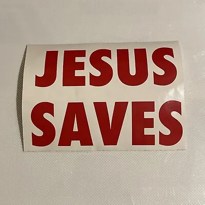 JESUS SAVES Sticker Vinyl Decal For Art Decoration Car Bumper Window Love Laptop • $3.98