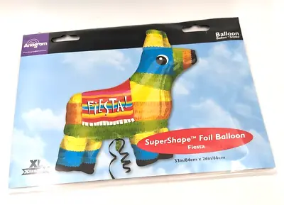 33” X 26” (84cm X 66cm) ANAGRAM SUPER SHAPE FOIL BALLOON NIP PIÑATA LOOK FIESTA • $4.96