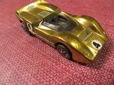 Hot Wheels Redline 1968 McLaren M6A USA GOLD Original Stickers NICE! • $32.99