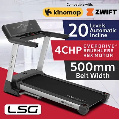 Genuine Lifespan LSG Series 500mm Belt Electric Treadmill Quiet Brushless Motor • $953.64