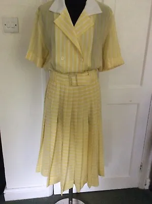 Vintage Shirtwaister Summer Dress/Wallis Exclusive/Size 10/Yellow S • £55