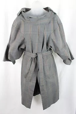 Marni Women's Grey Multi Color Plaid Jacket Coat Size 42 US 8 • $206.10