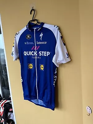 Vermarc Quick Step Cycling UCI Team Champion Latexco Jersey Size L • $23