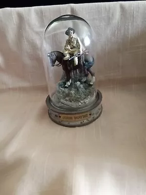 Franklin Mint John Wayne Glass Globe Horse Limited Edition Sculpture Figures * • $10