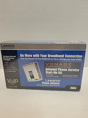 $20.26 • Buy Linksys Phone Adapter Vonage With 2 Port Voice Over IP VOIP PAP2 - NEW SEALED