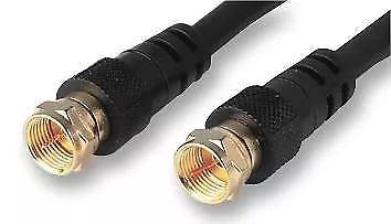 PRO SIGNAL - F Plug To F Plug Satellite Lead RG59 3m Black • £10