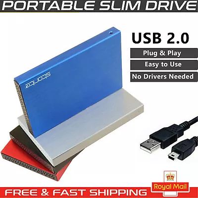 £16.48 • Buy Storite External Hard Drive USB 2.0 160GB 250GB 320GB 500GB 1TB MAC, PC, Storage