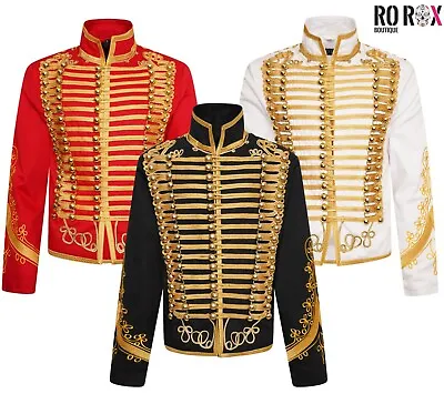 Men's Military Steampunk Parade Jacket - Marching Band Long Sleeve Drummer Coat • £88