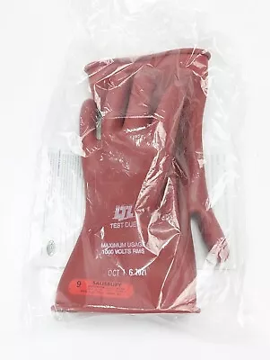 Salisbury Electrical Rubber Gloves Low Voltage 1000V Size 9 Class 0 Type I D120 • $34.88