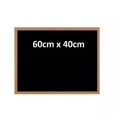 £10.99 • Buy Premium Blackboard Magnetic Wooden Framed Office Notice Menu Chalk Board 60x40cm
