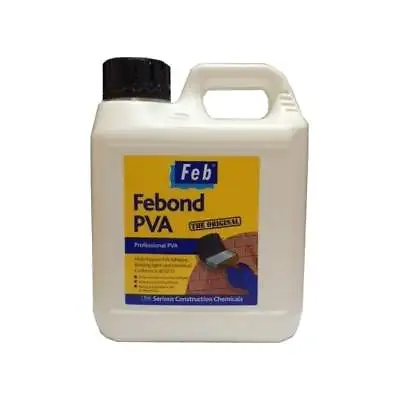 £8.25 • Buy Febond Professional Pva Adhesive Primer Sealer Admixture Glue 1 Litre