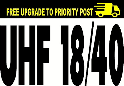 CARAVAN STICKER 4X4 DECAL UHF Radio UHF 18 / 40 • $7.99