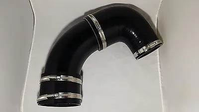 Turbo Intake Air Muffler Delete Pipe 3.5  BLACK Alloy Wormdrive For Ford FG XR6 • $125.56