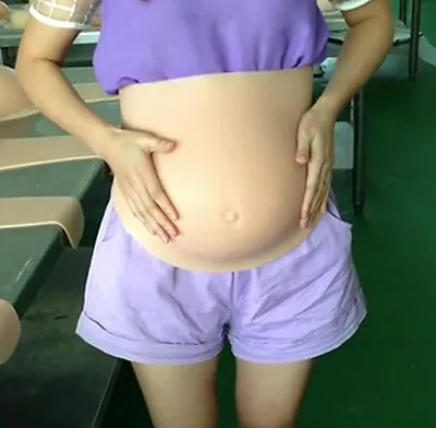 All Size Premium Fake Belly Month Pregnant Baby Bump Silicone Prosthetics Tummy • £202.16