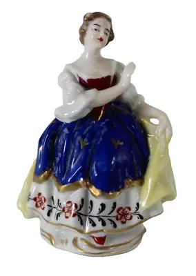 Antique Samson Gold Anchor Mark Small Porcelain Victorian Lady • £35.95