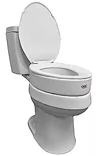  Toilet Seat Riser Elongated Raised Toilet Seat Adds 3.5 Inches To Toilet  • $42.57